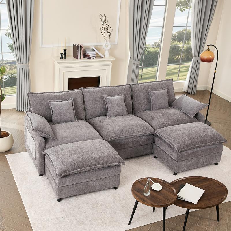 The Cloud — 108" U-Shaped Modular Sofa