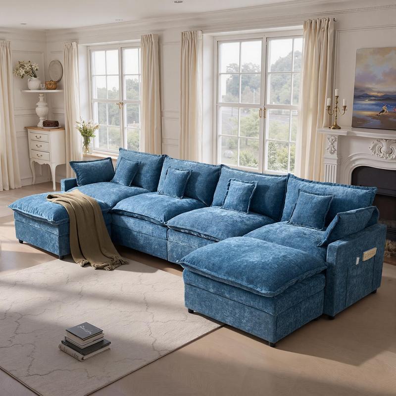 The Haven — 108" U-Shaped Cloud Sectional
