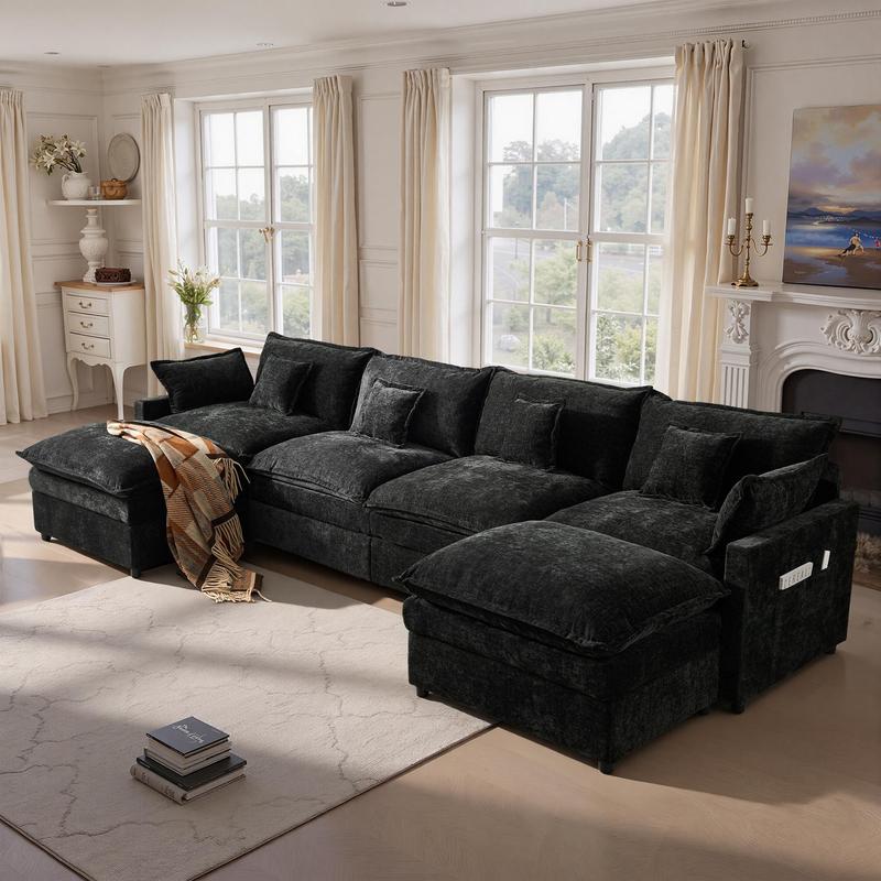 The Haven — 108" U-Shaped Cloud Sectional
