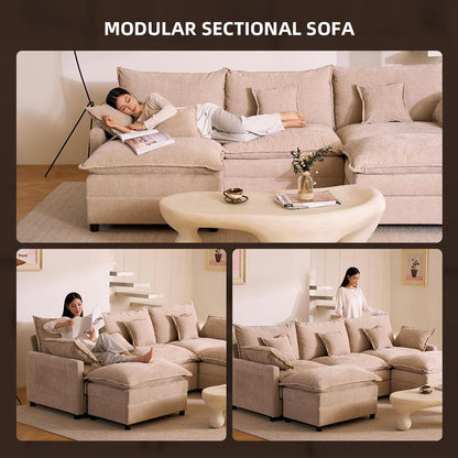 The Cloud — 108" U-Shaped Modular Sofa