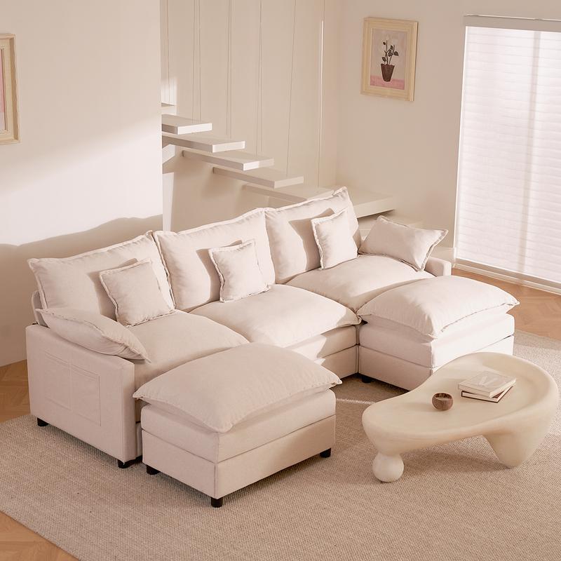 The Cloud — 108" U-Shaped Modular Sofa