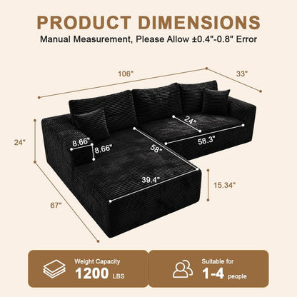 The Retreat — Modular L-Shaped Reclining Sectional