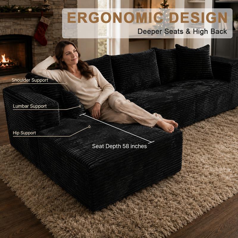The Retreat — Modular L-Shaped Reclining Sectional
